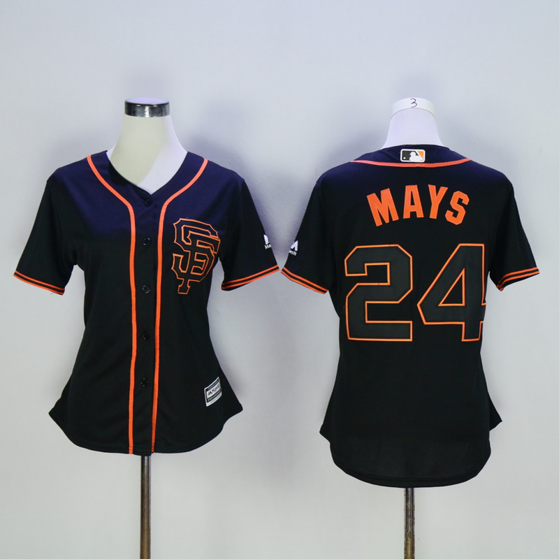 Women San Francisco Giants 25 Bonds Black MLB Jerseys